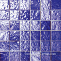 Glazed Bumpy Surface Purple Porcelain Pool Mosaic